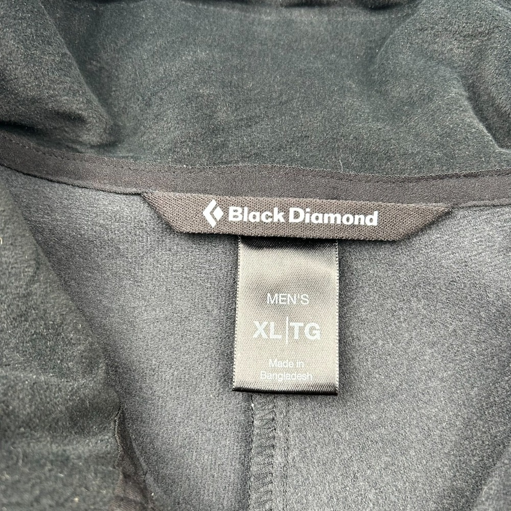 Black Diamond Dawn Patrol Jacket Mens XL Softshell Full Zip Black Schoeller - Picture 9 of 16